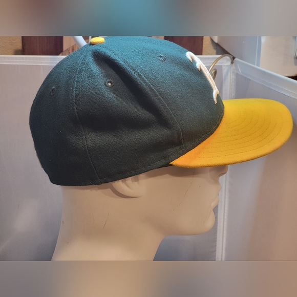 Oakland A's Hat New Era 59Fifty /New Era Fitted 7 Official On Field Cap - Picture 3 of 13